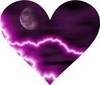 Purple Night Heart