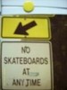 no skateboarding! right here!