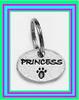 PRINCESS tag / collar charm