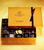 a box of Godiva chocolate