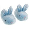 Fuzzy Blue Bunny Slippers