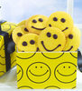 Yellow smiley cookies
