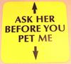 Ask before petting
