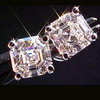 Asscher Cut Diamond Earrings