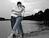 Romantic Kiss At The Beach