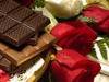 chocolate with red rose