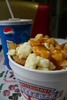 Hot Poutine with Pepsi