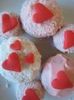 Heart cupcakes! &lt;3 .