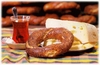 breakfast with simit and tea