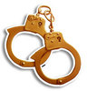 gold handcuffs