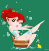 a tub bath ^-^