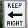 keep right...