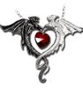 A Ruby Dragon Heart Necklace