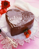 chocolate love heart cake