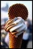 Ice cream with waffle ♥