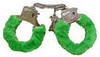 Green Fuzzy Handcuffs