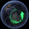 The Earth with Aurora