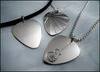 Silver Guitar Pick necklace
