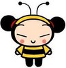 Dressed as bee-Pucca