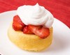 strawberry topped with cream