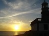 Sunset Sea Lighthouse