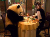 A meal with panda Vince