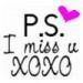 I miss you =[