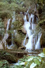 a picnic by a waterfall