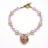 Pink Swarovski Heart Pet Jewelry