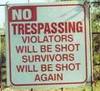 Trespassing ...