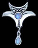 Triple Goddess Moonstone Pendant