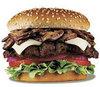 a carl's jr mushroom burger!!~~
