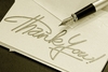 a thank you note